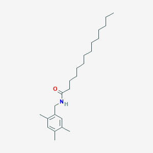 molecular formula C24H41NO B11987796 N-[(2,4,5-trimethylphenyl)methyl]tetradecanamide CAS No. 883793-49-5