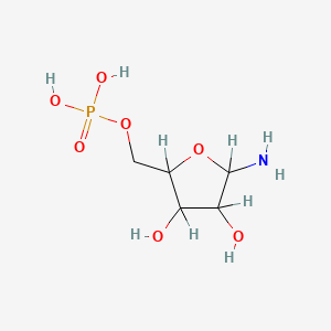molecular formula C5H12NO7P B1198786 Phosphoribosylamine 