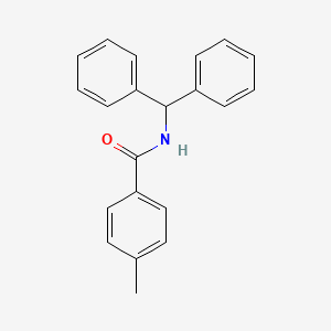 molecular formula C21H19NO B11987870 N-benzhydryl-4-methylbenzamide 
