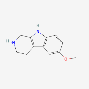 molecular formula C12H14N2O B1198789 6-methoxy-2,3,4,9-tetrahydro-1H-pyrido[3,4-b]indole CAS No. 20315-68-8