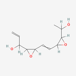 molecular formula C11H16O4 B1198792 depudecin 