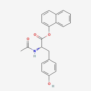 molecular formula C21H19NO4 B1198794 N-Acetyltyrosine 1-naphthyl ester CAS No. 71258-95-2