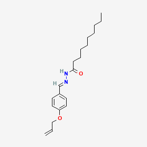 molecular formula C20H30N2O2 B11987950 N'-(4-(Allyloxy)benzylidene)decanohydrazide CAS No. 303083-31-0
