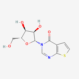 molecular formula C11H12N2O5S B1198798 3-beta-Ribofuranosylthieno(2,3-d)pyrimidin-4-one CAS No. 94644-73-2