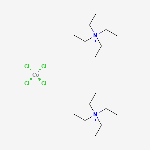 molecular formula C16H40Cl4CoN2 B11988066 Tetraethylammonium tetrachlorocobaltate(II) CAS No. 6667-75-0