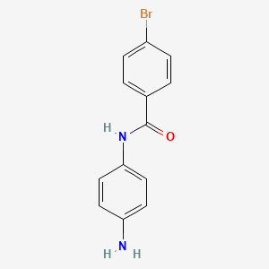 molecular formula C13H11BrN2O B11988136 N-(4-aminophenyl)-4-bromobenzamide 