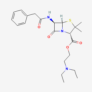 molecular formula C22H31N3O4S B1198818 Penethamate CAS No. 3689-73-4