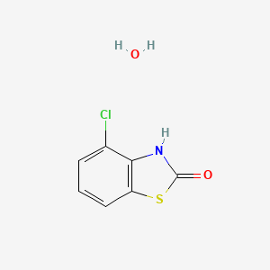molecular formula C7H6ClNO2S B11988309 4-Chloro-1,3-benzothiazol-2(3H)-one hydrate 