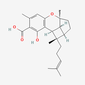 molecular formula C23H30O4 B1198833 Rhododaurichromanic acid A 