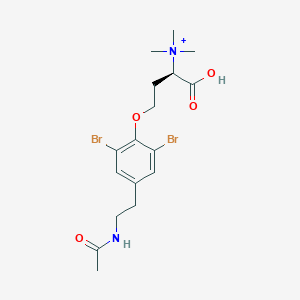 molecular formula C17H25Br2N2O4+ B1198839 Nakirodin A 