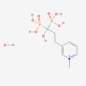 molecular formula C8H15NO7P2 B119884 2-(N-Methyl-3-pyridinyl)-1-hydroxyethylidene bisphosphonic acid CAS No. 153692-15-0