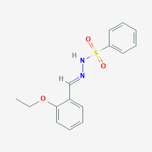 molecular formula C15H16N2O3S B11988505 N'-(2-Ethoxybenzylidene)benzenesulfonohydrazide 