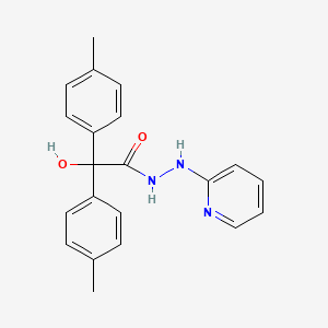 molecular formula C21H21N3O2 B1198851 2-hydroxy-2,2-bis(4-methylphenyl)-N'-(2-pyridinyl)acetohydrazide 