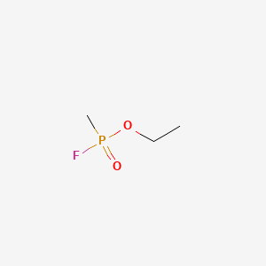molecular formula C3H8FO2P B1198861 Ethyl methylphosphonofluoridate CAS No. 673-97-2