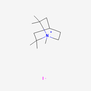 molecular formula C12H24IN B1198866 1,2,2,6,6-pentamethylquinicludinium iodide CAS No. 41663-80-3