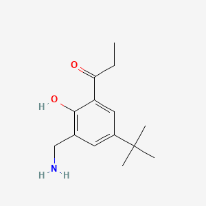 2-Aminomethyl-4-tert-butyl-6-propionylphenol