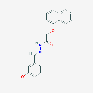 molecular formula C20H18N2O3 B11988764 N'-(3-Methoxybenzylidene)-2-(1-naphthyloxy)acetohydrazide CAS No. 303064-46-2