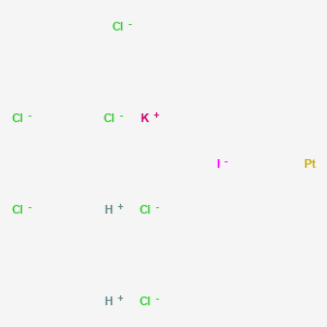 molecular formula Cl6H2IKPt-4 B1198879 Iodoplatinate CAS No. 39176-46-0