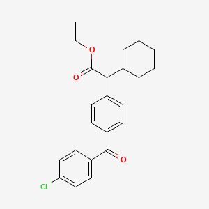 molecular formula C23H25ClO3 B1198885 KC 9432 CAS No. 75539-58-1