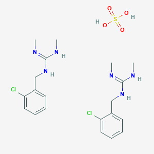 molecular formula C20H30Cl2N6O4S B1198894 o-Chlorobetanidine sulfate CAS No. 73-64-3