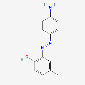 molecular formula C13H13N3O B11988946 Phenol, 2-[(4-aminophenyl)azo]-4-methyl- CAS No. 25717-11-7