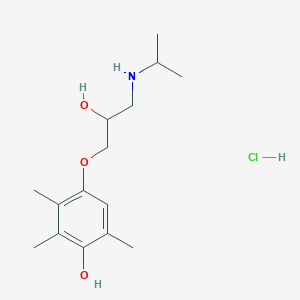 molecular formula C15H26ClNO3 B11988953 DesacetylMetipranololHydrochloride CAS No. 22664-59-1