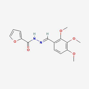 molecular formula C15H16N2O5 B11988964 N'-(2,3,4-Trimethoxybenzylidene)-2-furohydrazide 