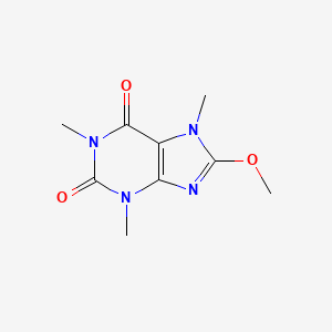 molecular formula C9H12N4O3 B1198898 8-Methoxycaffeine CAS No. 569-34-6
