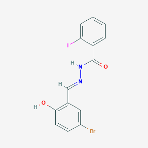 molecular formula C14H10BrIN2O2 B11988981 N'-(5-bromo-2-hydroxybenzylidene)-2-iodobenzohydrazide CAS No. 302908-86-7