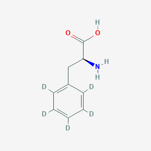 molecular formula C9H11NO2 B119890 2,3,4,5,6-Pentadeutero-L-phenylalanine CAS No. 56253-90-8