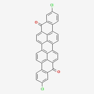 molecular formula C34H14Cl2O2 B11989107 Benzo[rst]phenanthro[10,1,2-cde]pentaphene-9,18-dione, 2,11-dichloro- CAS No. 65122-11-4