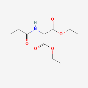 molecular formula C10H17NO5 B11989134 Diethyl propanamidopropanedioate CAS No. 88744-16-5
