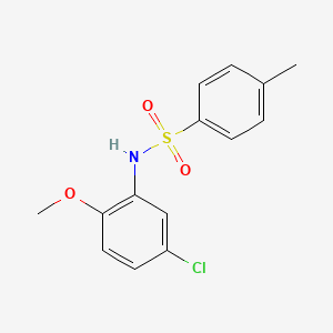 molecular formula C14H14ClNO3S B11989154 N-(5-chloro-2-methoxyphenyl)-4-methylbenzenesulfonamide 