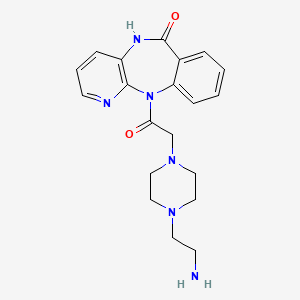 5,11-Dihydro-11-[[4-(2-aminoethyl)-1-piperazinyl]acetyl]-6H-pyrido[2,3-b][1,4]benzodiazepin-6-one