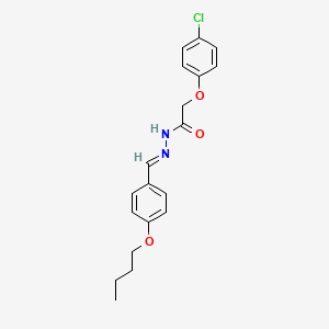 molecular formula C19H21ClN2O3 B11989360 N'-(4-Butoxybenzylidene)-2-(4-chlorophenoxy)acetohydrazide CAS No. 302910-00-5