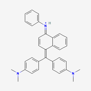 4-{(4-anilinonaphthalen-1-yl)[4-(dimethylamino)phenyl]methylidene}-N,N-dimethylcyclohexa-2,5-dien-1-iminium