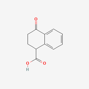 molecular formula C11H10O3 B1198939 4-Oxo-1,2,3,4-tetrahydronaphthalene-1-carboxylic acid CAS No. 3123-46-4