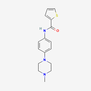 molecular formula C16H19N3OS B11989409 N-[4-(4-methylpiperazin-1-yl)phenyl]thiophene-2-carboxamide 