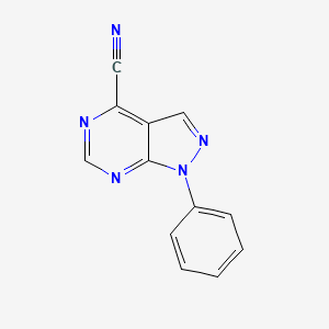 1-Phenyl-1h-pyrazolo[3,4-d]pyrimidine-4-carbonitrile