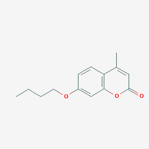molecular formula C14H16O3 B11989608 7-Butoxy-4-methylchromen-2-one CAS No. 85389-86-2