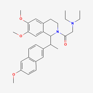 1-[1-(6-Methoxy-2-naphthyl)ethyl]-2-[(diethylamino)acetyl]-6,7-dimethoxy-1,2,3,4-tetrahydroisoquinoline