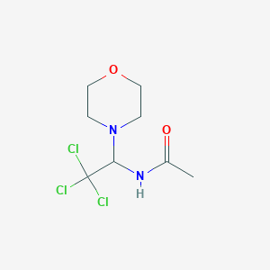 molecular formula C8H13Cl3N2O2 B11989675 N-[2,2,2-trichloro-1-(morpholin-4-yl)ethyl]acetamide CAS No. 302821-63-2