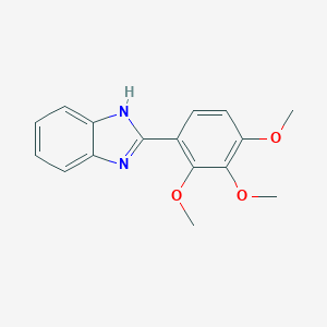 molecular formula C16H16N2O3 B119897 2-(2,3,4-trimethoxyphenyl)-1H-benzimidazole CAS No. 150462-67-2