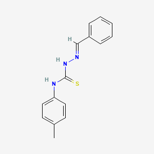 molecular formula C15H15N3S B11989709 benzaldehyde N-(4-methylphenyl)thiosemicarbazone CAS No. 89713-29-1