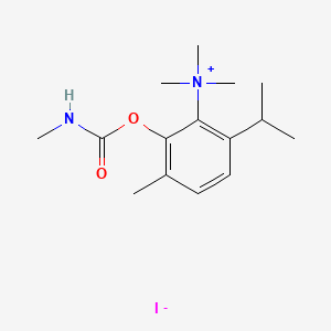 Carbamic acid, methyl-, (5-trimethylammonio)carvacryl ester, iodide