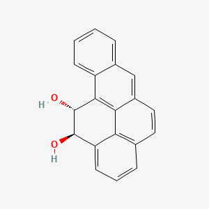 molecular formula C20H14O2 B1198983 trans-Benzo(a)pyrene-11,12-dihydrodiol CAS No. 60657-27-4