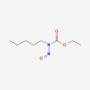 molecular formula C8H16N2O3 B1198986 N-Amyl-N-nitrosourethane CAS No. 64005-62-5