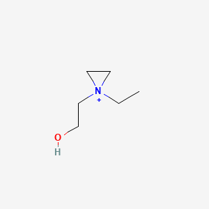 molecular formula C6H14NO+ B1198987 Ethylcholine aziridinium CAS No. 63918-37-6