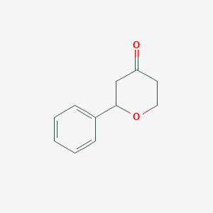molecular formula C11H12O2 B119899 2-phenyldihydro-2H-pyran-4(3H)-one CAS No. 147688-62-8