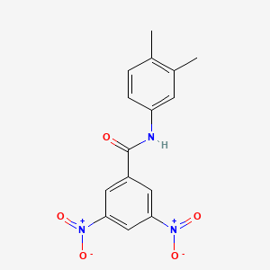 molecular formula C15H13N3O5 B11989938 N-(3,4-dimethylphenyl)-3,5-dinitrobenzamide 